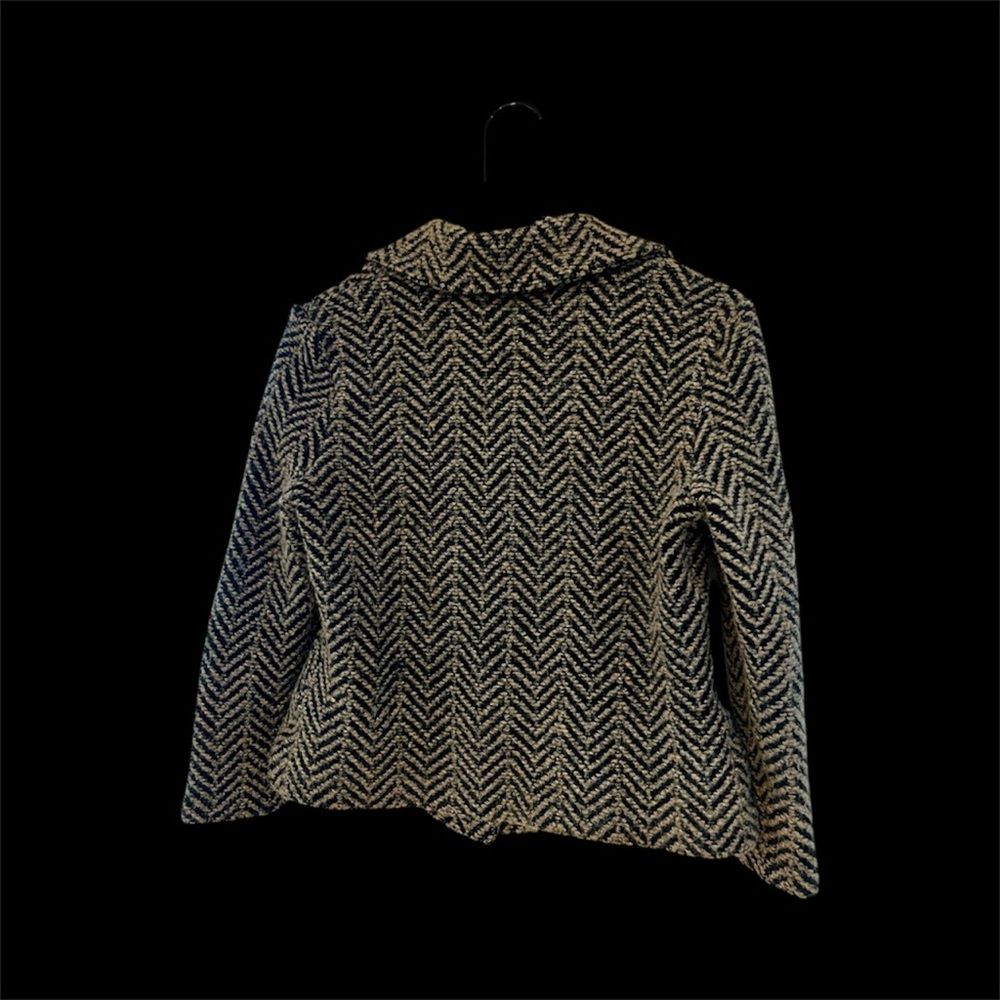 St John Chevron Patterned Double-Breasted Jacket - image 3